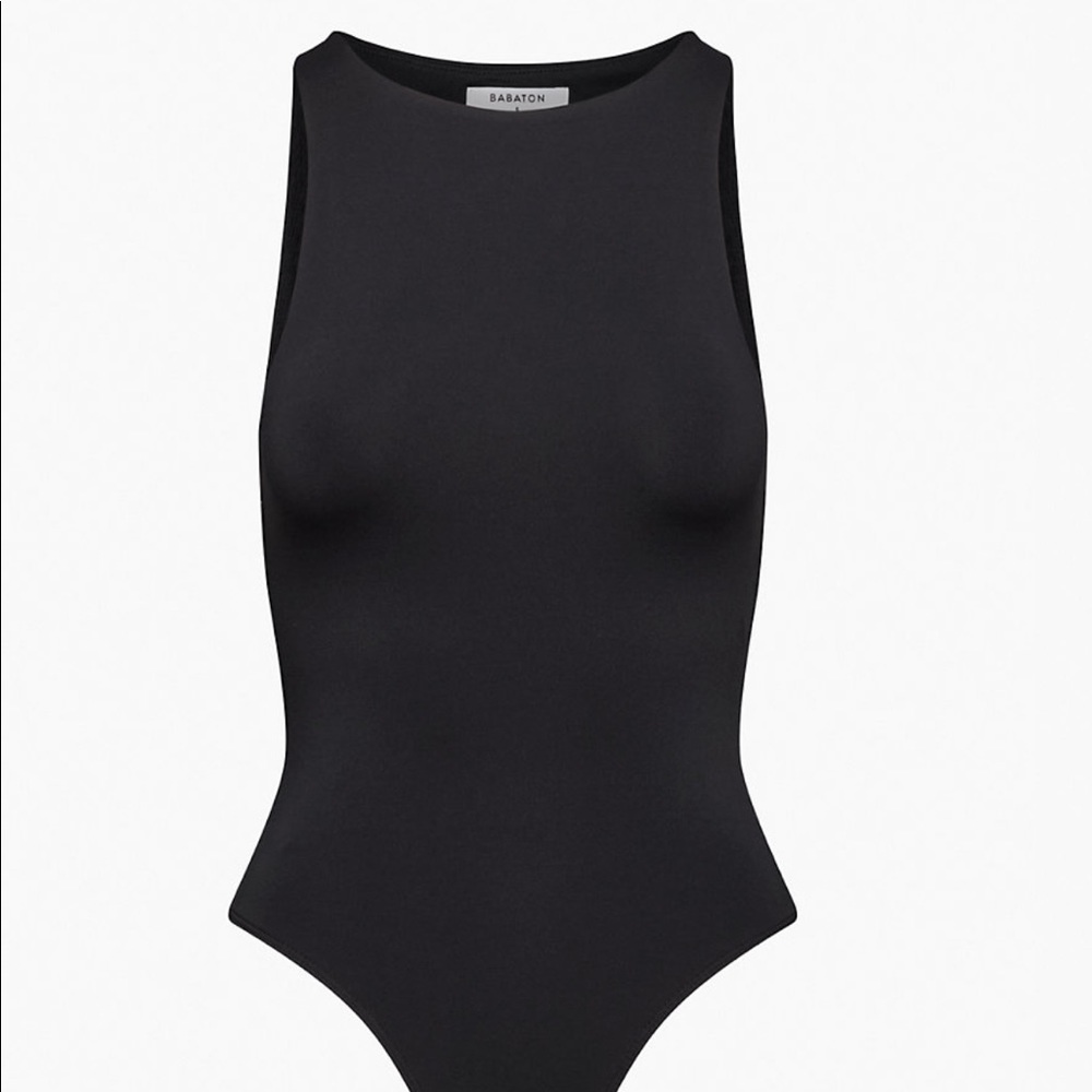 Aritiza Babaton Bodysuit 90s Contour - Black Size S